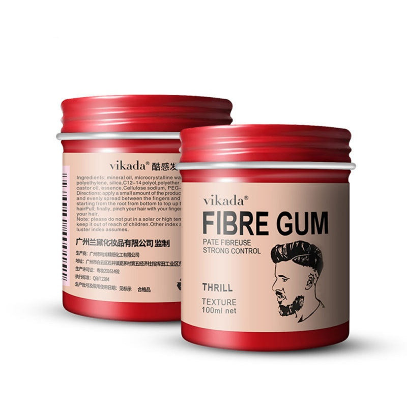 Hot Hair Styling Gel Men Retro Hair Oil Shine-Free Matte For Dry Hair