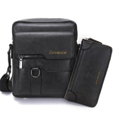 Fashion Men Shoulder Bag for 10.5" ipad Men PU Leather Flaps Men's Crossbody Bags Business Brown Flap Male Solid Messenger Bag