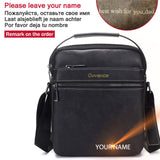 Fashion Men Shoulder Bag for 10.5" ipad Men PU Leather Flaps Men's Crossbody Bags Business Brown Flap Male Solid Messenger Bag