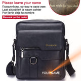 Fashion Men Shoulder Bag for 10.5" ipad Men PU Leather Flaps Men's Crossbody Bags Business Brown Flap Male Solid Messenger Bag