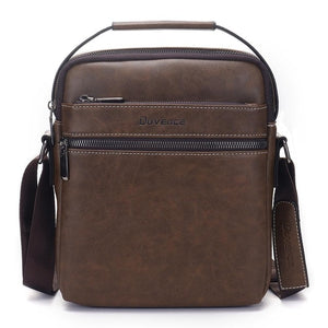 Fashion Men Shoulder Bag for 10.5" ipad Men PU Leather Flaps Men's Crossbody Bags Business Brown Flap Male Solid Messenger Bag