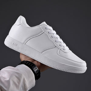 New Sneakers Men Leather Casual Shoes Men Lightweight Breathable White Mens Shoes 2020 Fashion Tenis Masculino Zapatos Hombre